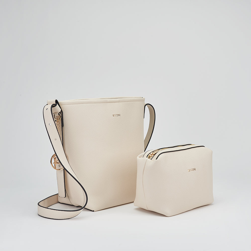 Diane Crossbody Shoulder Bucket Bag 2-in-1 Bundle Set