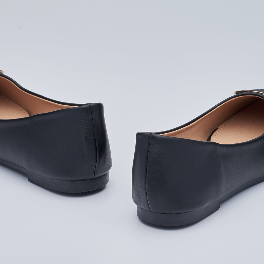 Elegant Square Toe Ballet Flats