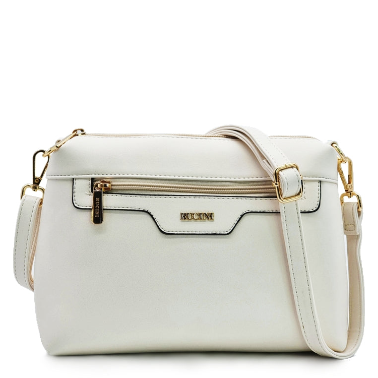 Clemence Crossbody Sling Bag with Front Zip Pocket