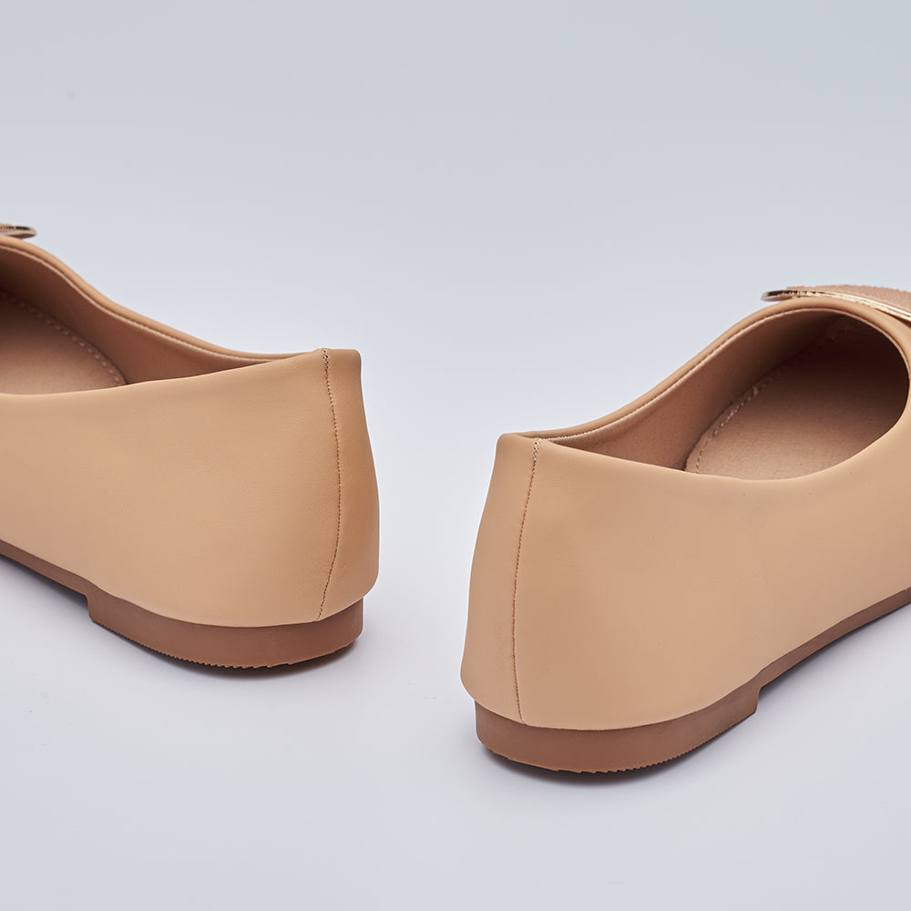 Elegant Square Toe Ballet Flats