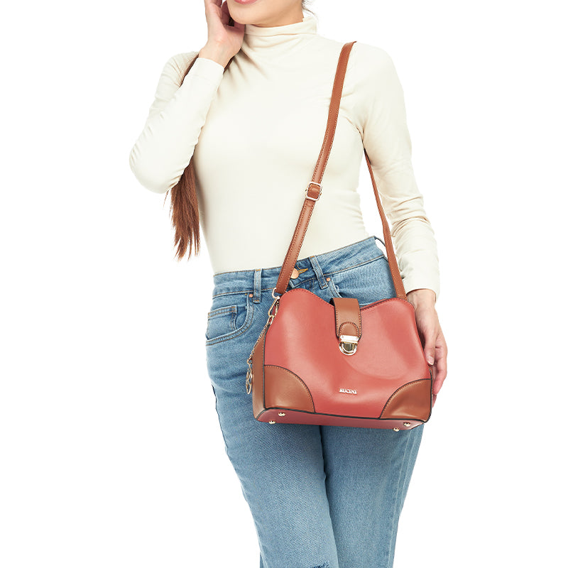 Noemie Push-Lock Crossbody Sling Bag